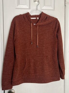 Rust colored sweater hoodie